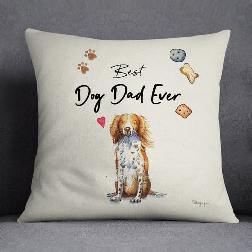 Best Dog Dad Sprocker Cushion